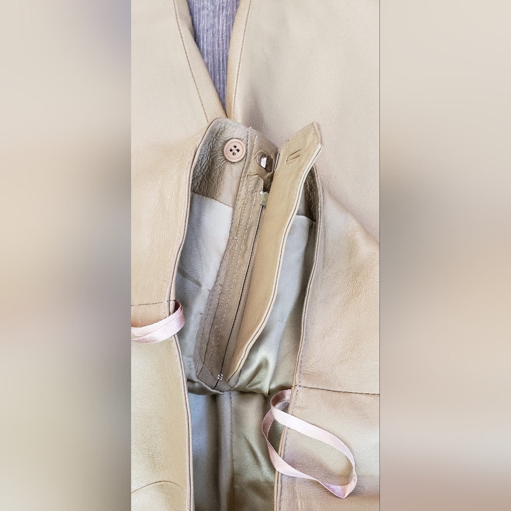 Spieger leather brown pants size 6 - Picture 7 of 10